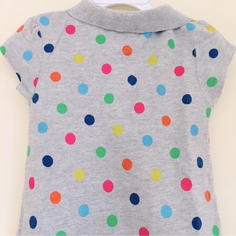 Carter's Toddler Little Girls Polka Dots Short Sleeve Dress